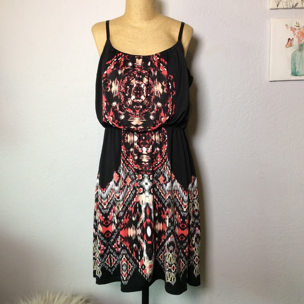 Maurices Dress Sleeveless Tribal Print